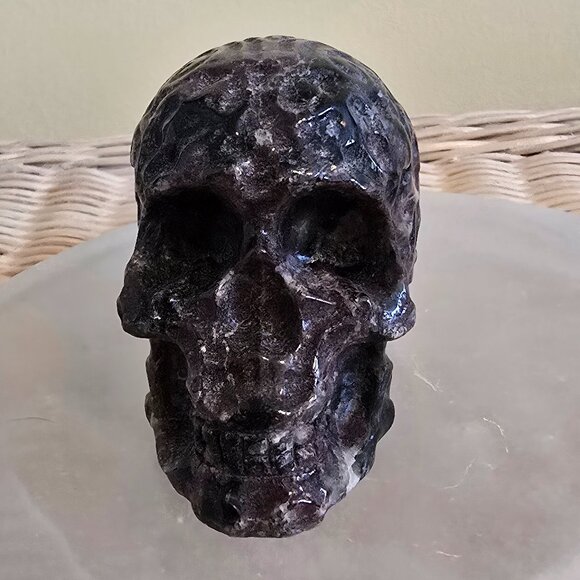 Etched Garnet Skull – Vitality • Protection • Ancient Power